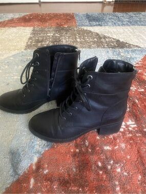 Authentic American Heritage Black Lace-Up Ankle Boots